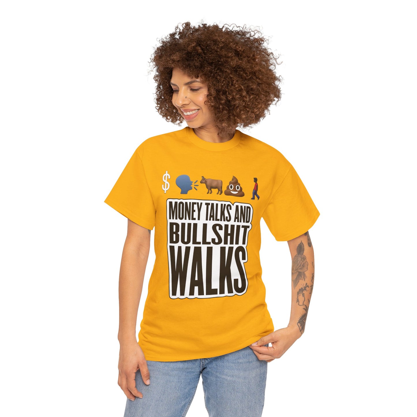 Funny Graphic Tee – "Money Talks and Bull---- Walks" | Bold & Sarcastic Statement Shirt