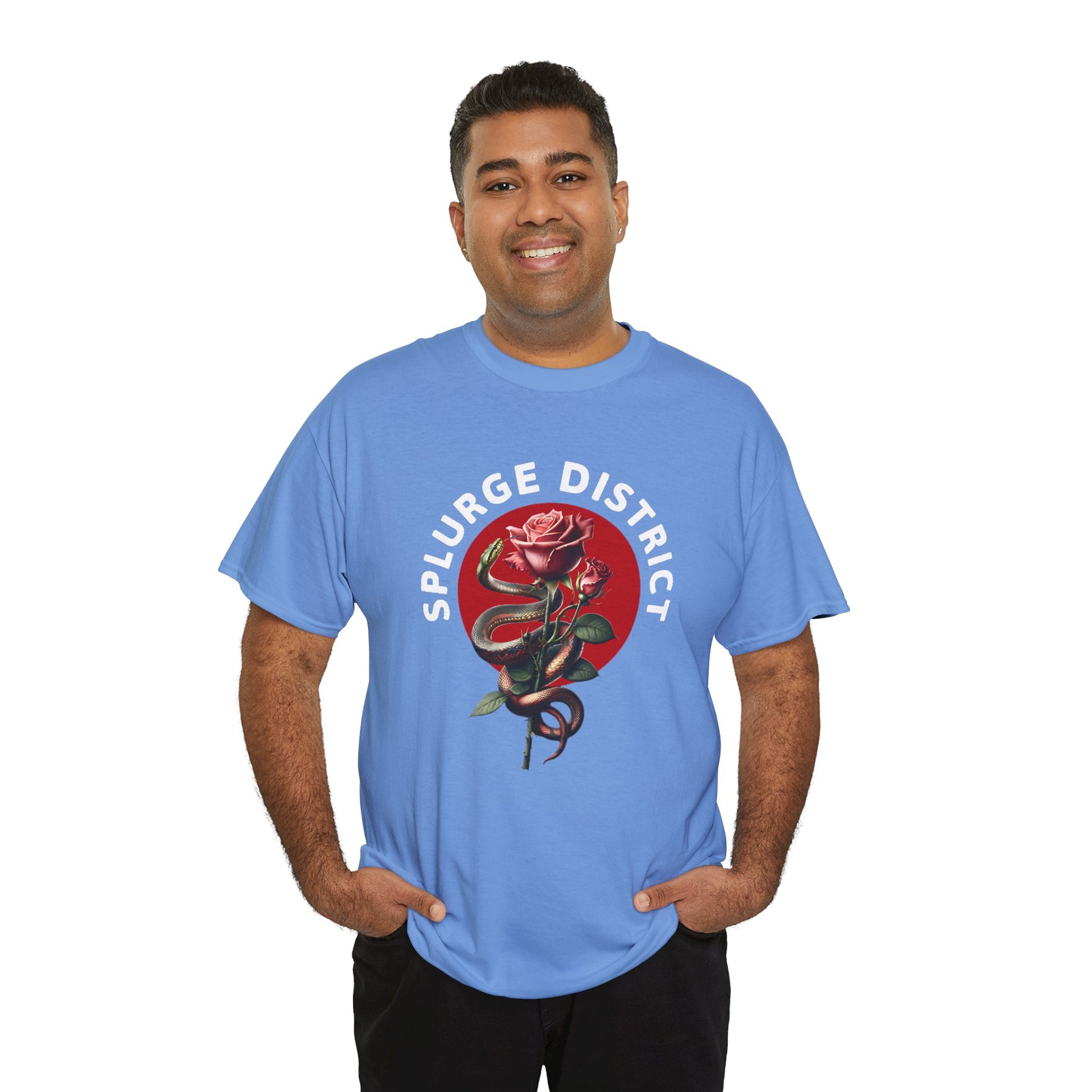 Splurge District Graphic Tee - with Rose Design
