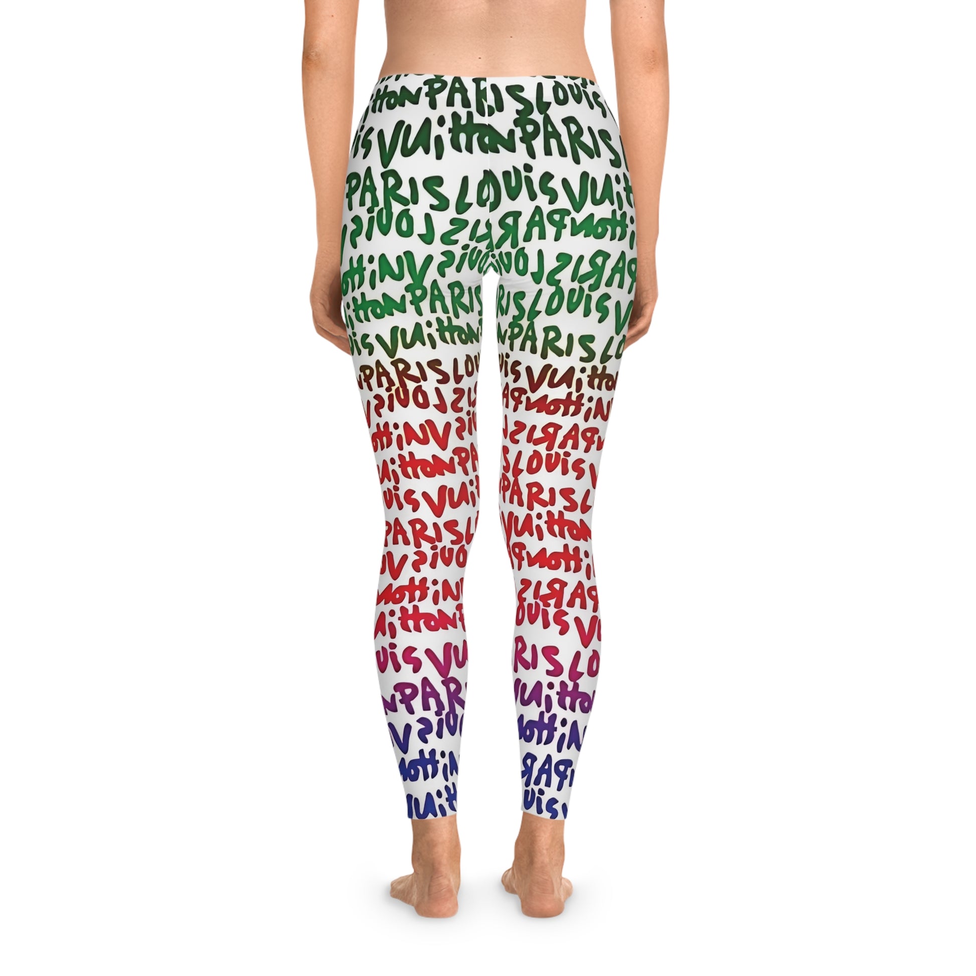 Rainbow Graffiti Luxe “Paris LV” Street Art Tee – Bold Designer-Inspired Style