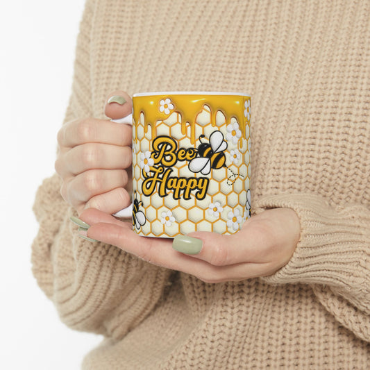 "Honeybee" Ceramic Mug (11oz, 15oz)