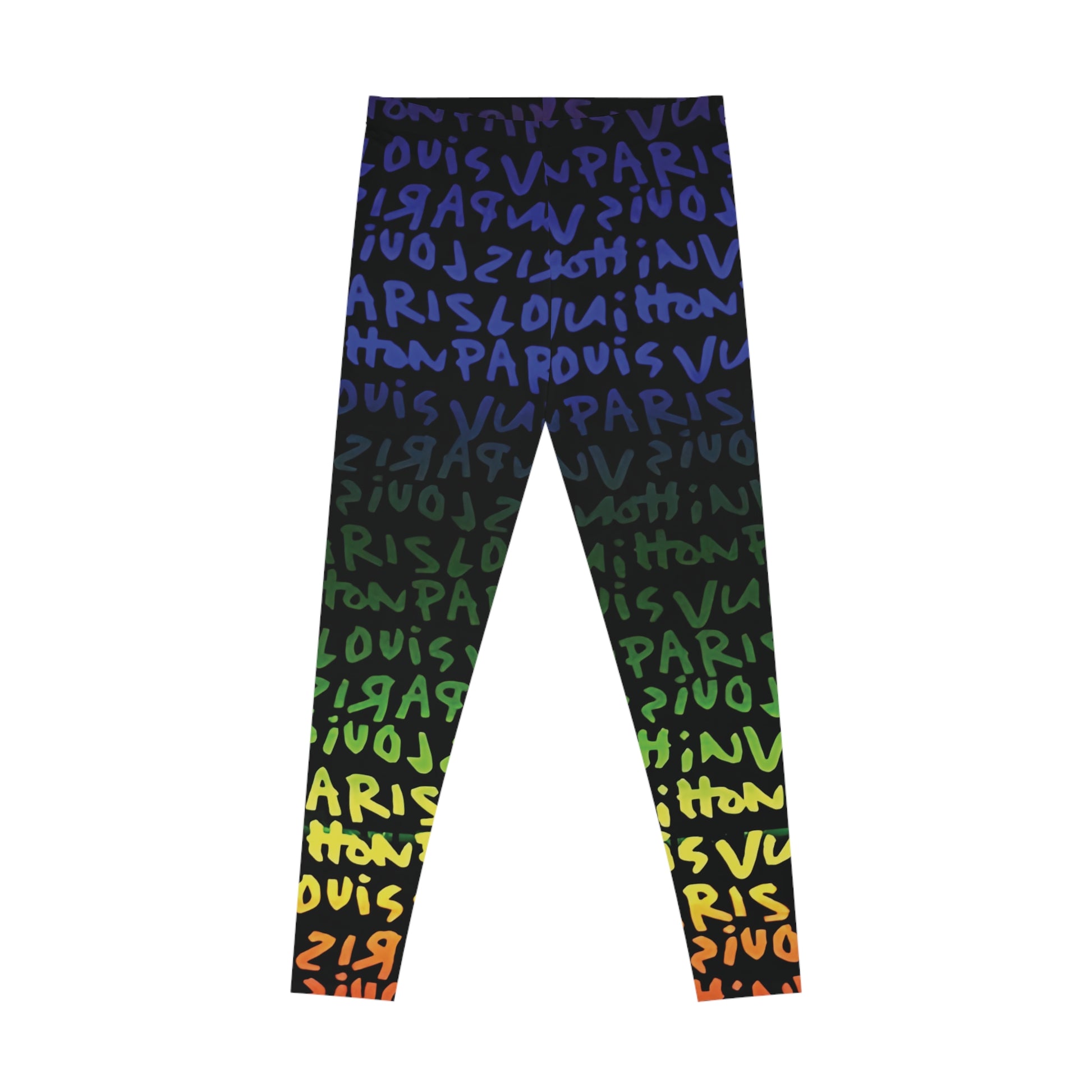 Graffiti Luxe Rainbow Print – Streetwear-Inspired All-Over Graphic Tee