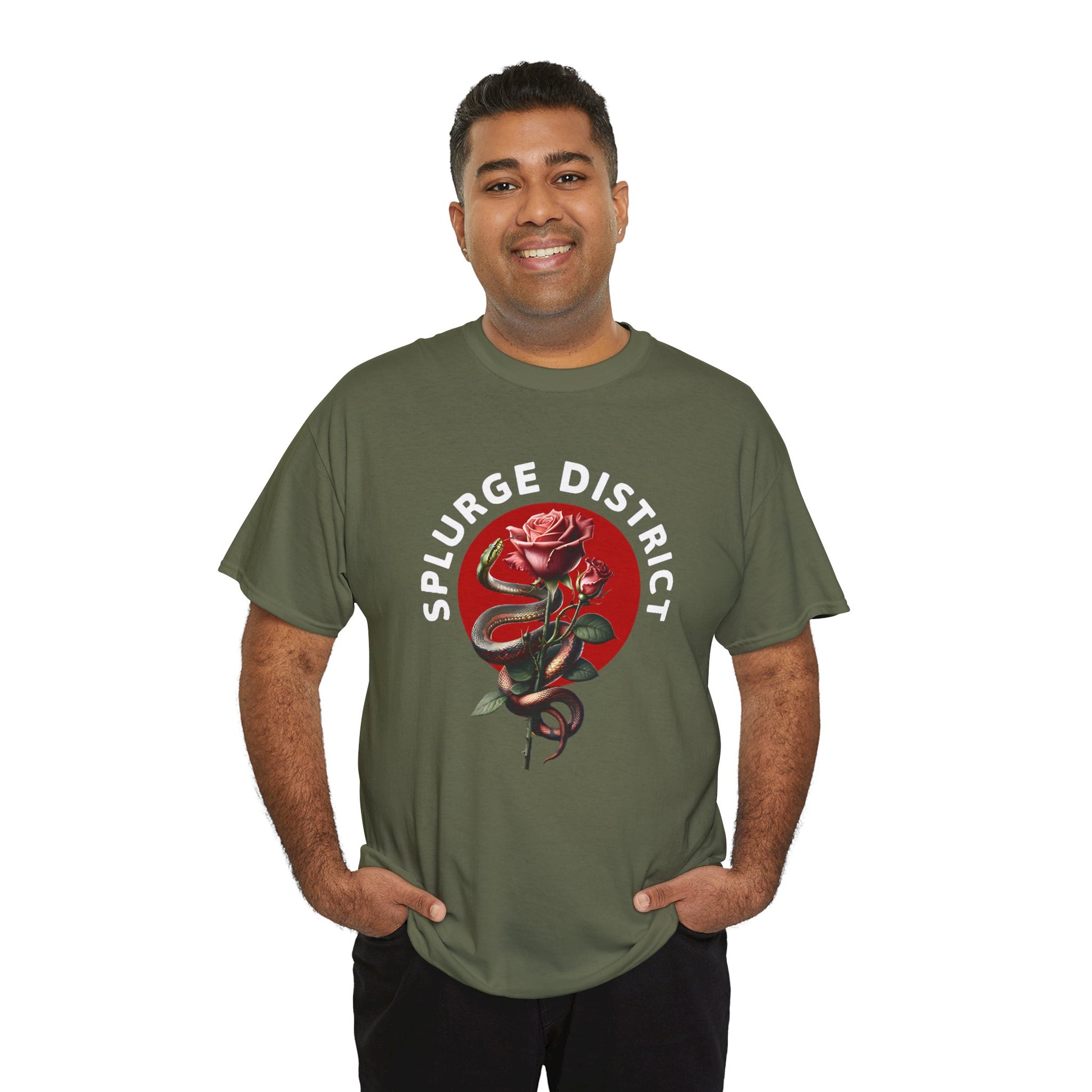 Splurge District Graphic Tee - with Rose Design