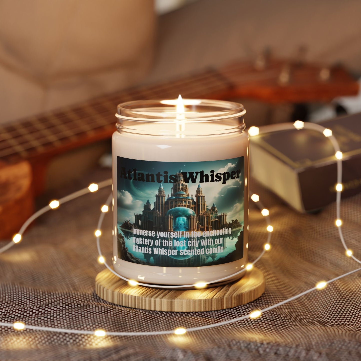 Atlantis Whisper - Scented Soy Wax Candle, 9oz