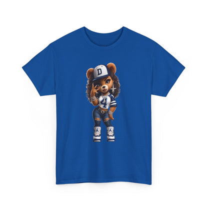 Urban Ms. Teddy Bear Tee Dallas Cowboys | Trendy Streetwear Graphic Shirt