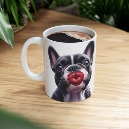 French Bulldog Blowing Kiss Mug (11oz & 15oz)