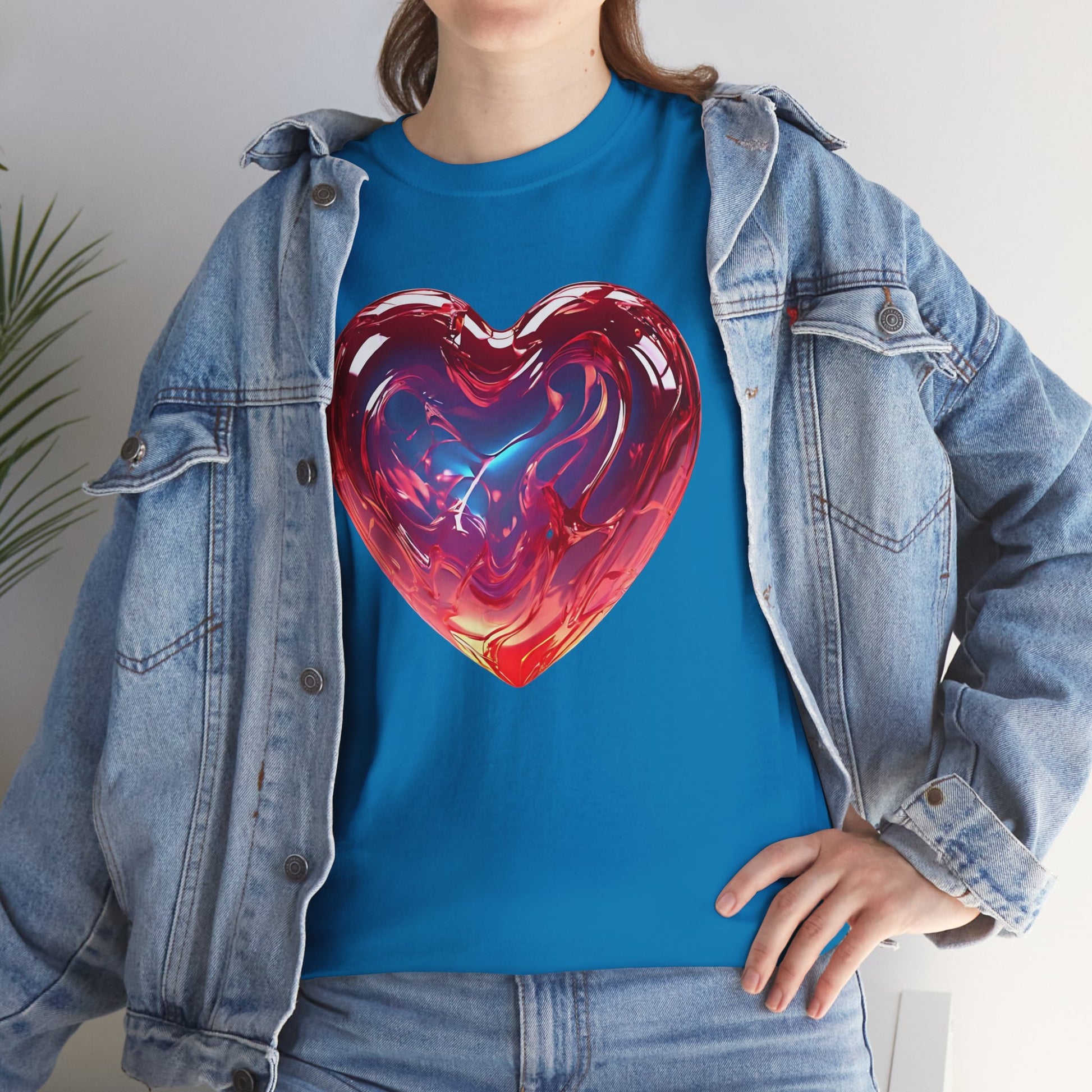 Trendy Women's Graphic Heart Tee