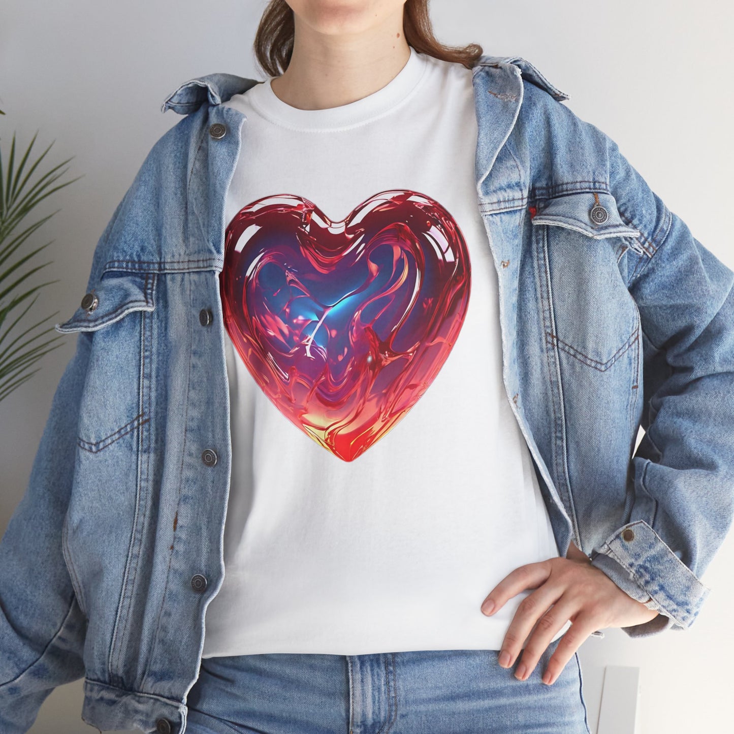 Trendy Women's Graphic Heart Tee