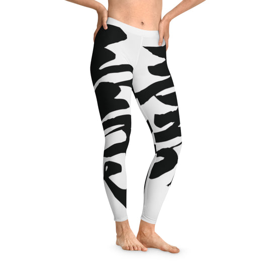 Longevity Calligraphy Leggings – "壽" Symbol for Long Life, Prosperity & Health