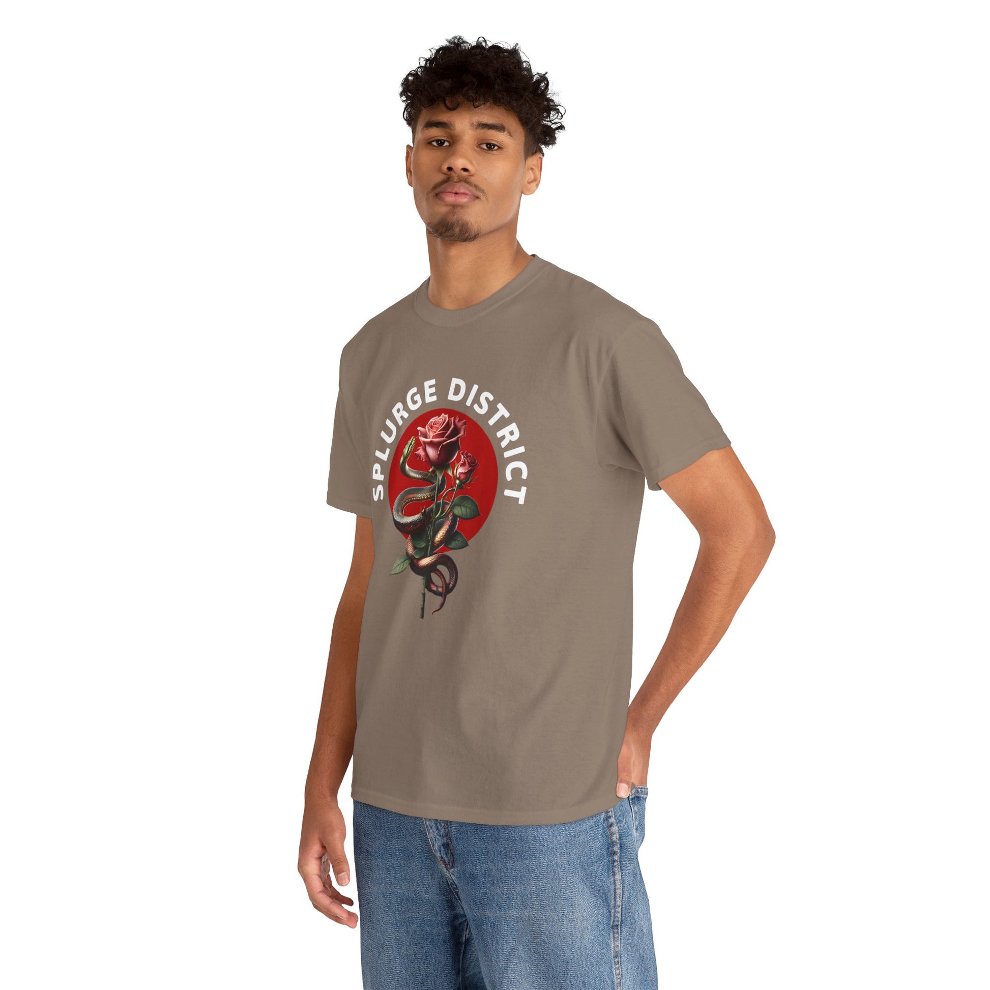 Splurge District Graphic Tee - with Rose Design