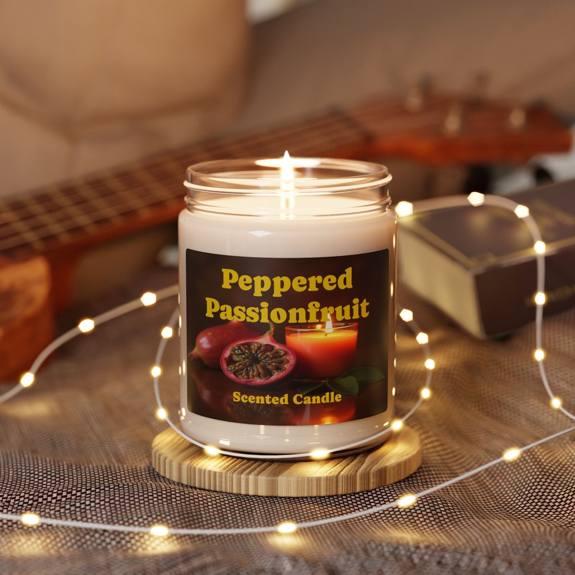 Peppered Passionfruit - Scented Soy Wax Candle, 9oz
