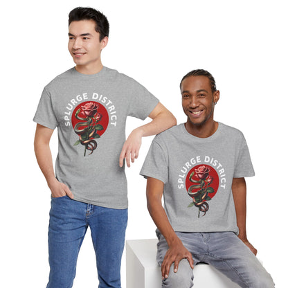 Splurge District Graphic Tee - with Rose Design