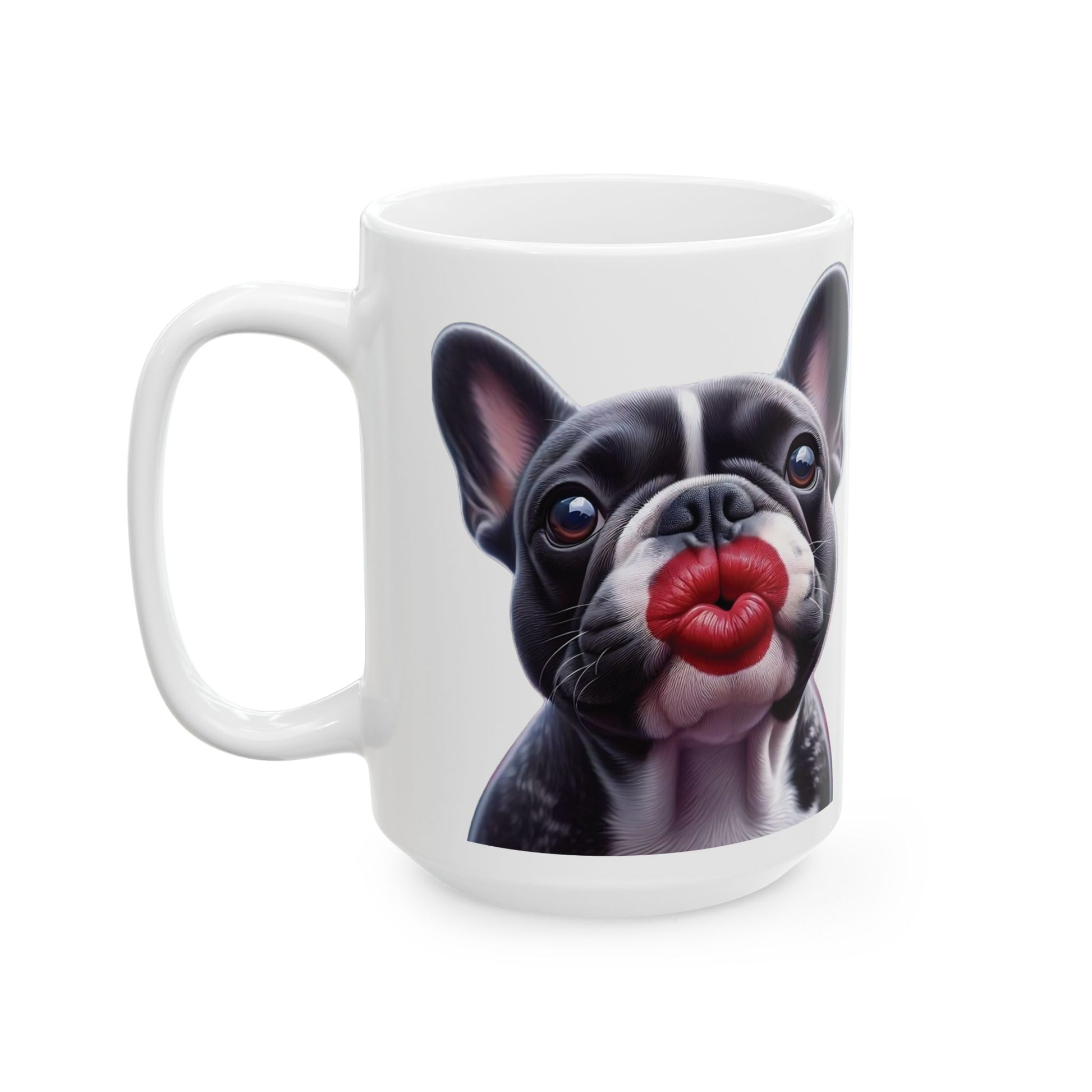 French Bulldog Blowing Kiss Mug (11oz & 15oz)