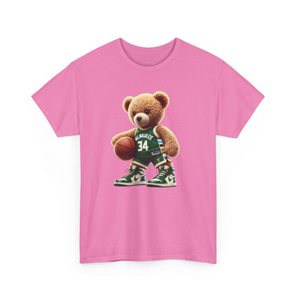 Milwaukee Bucks Teddy Bear Unisex Tee - Express Delivery available