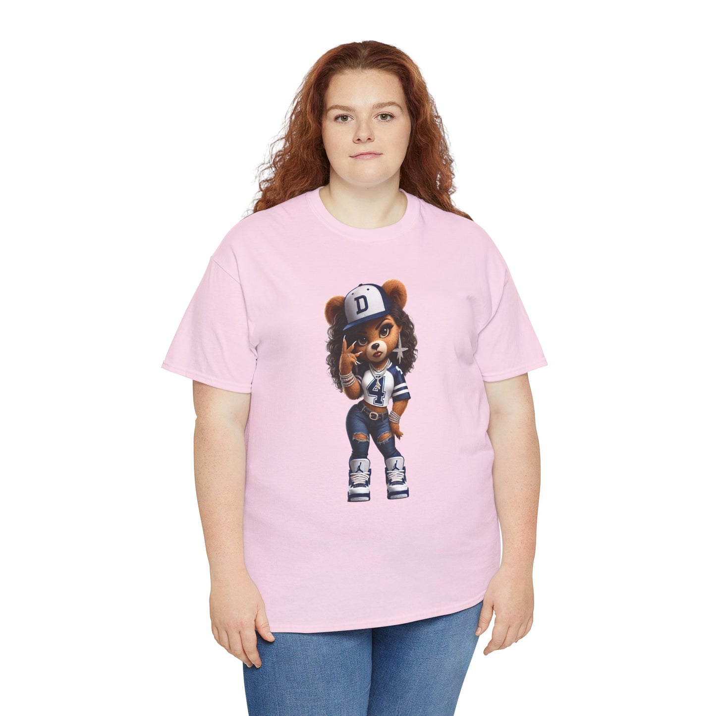 Urban Ms. Teddy Bear Tee Dallas Cowboys | Trendy Streetwear Graphic Shirt