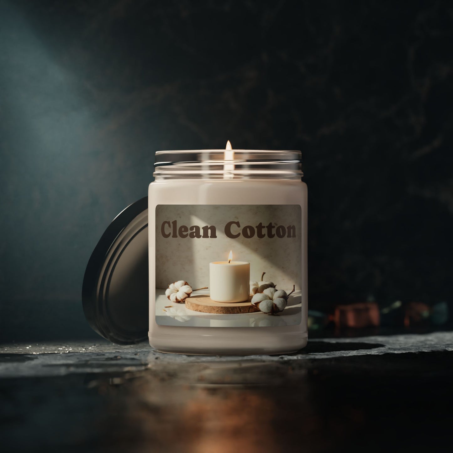 Clean Cotton - Scented Soy Wax Candle, 9oz