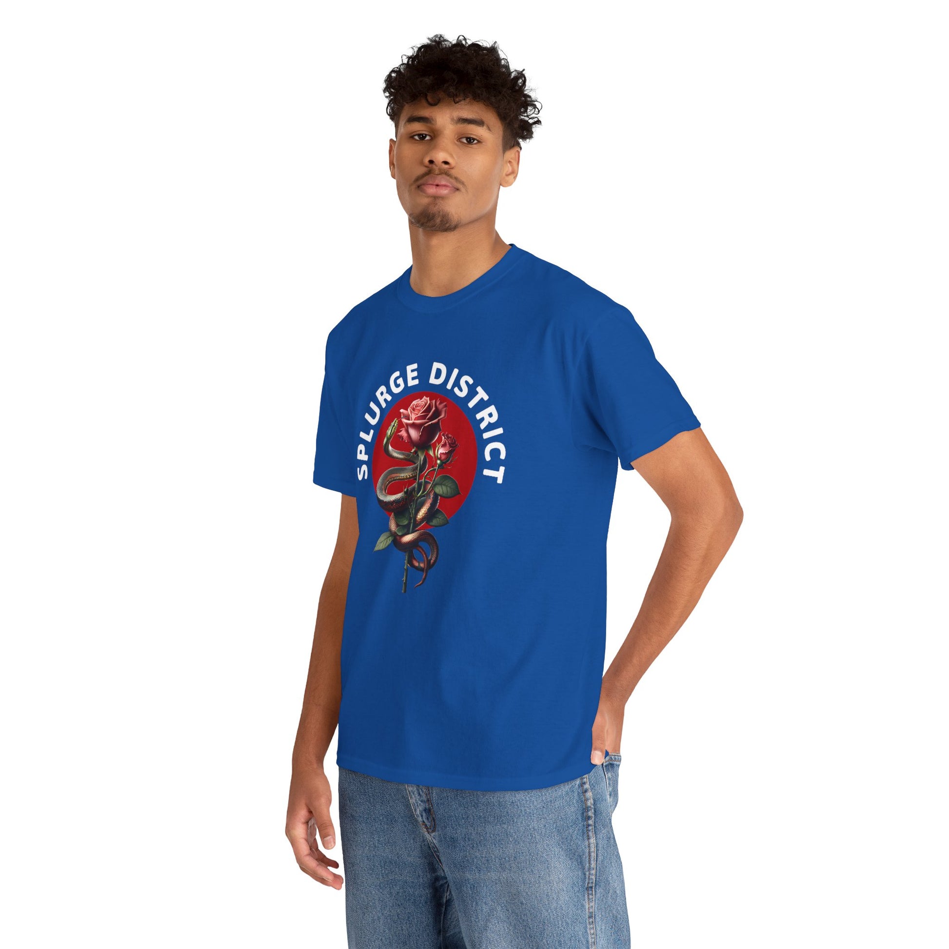 Splurge District Graphic Tee - with Rose Design
