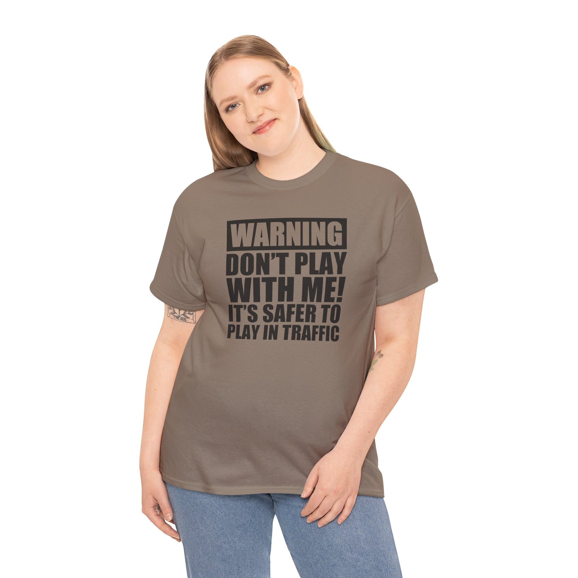 Funny Warning Graphic Tee - 'Don't Play with Me!'