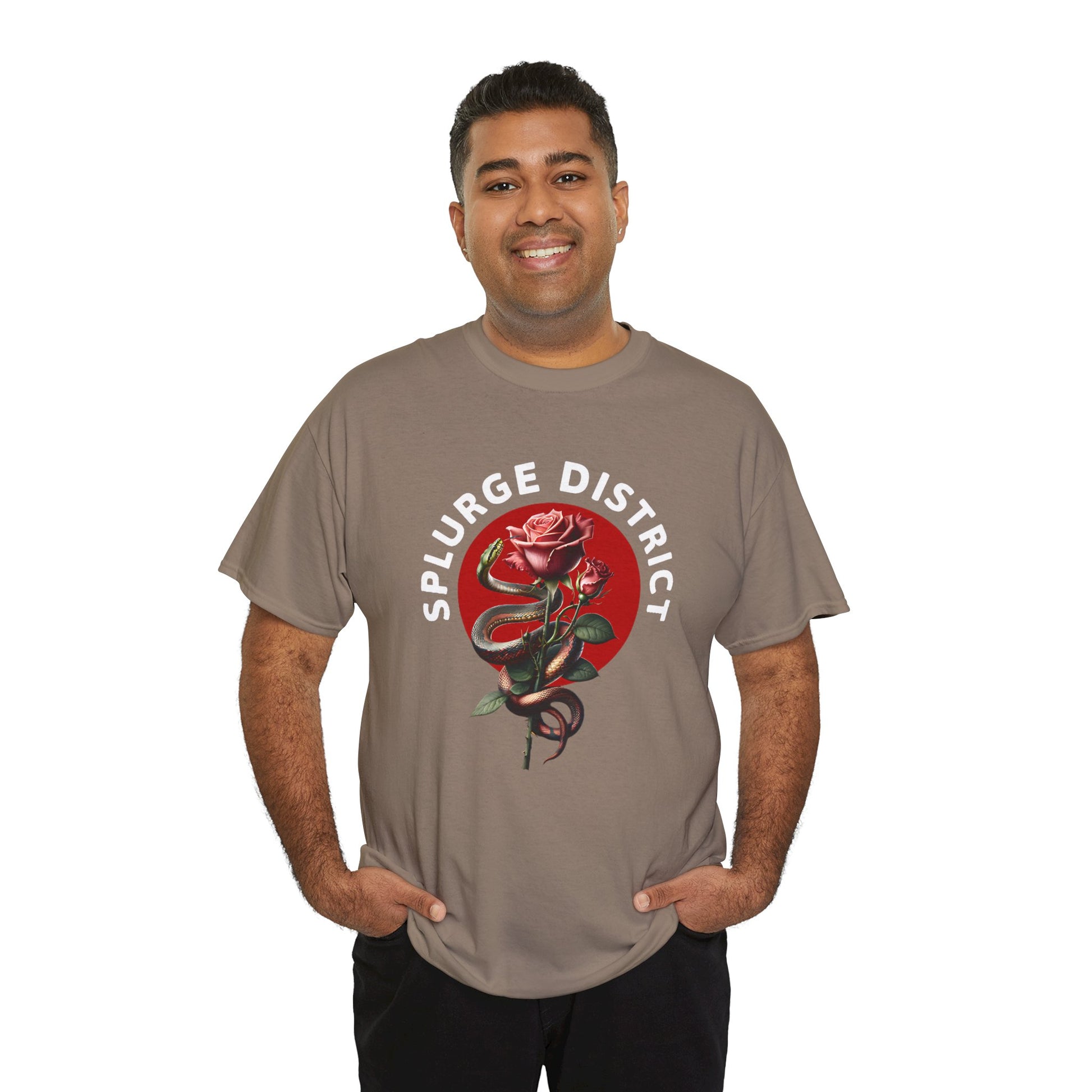 Splurge District Graphic Tee - with Rose Design