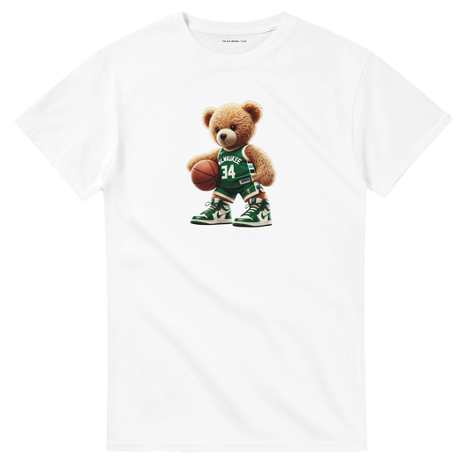 Urban Teddy Tee – Milwaukee Bucks Inspired Cotton T-Shirt for Men & Women