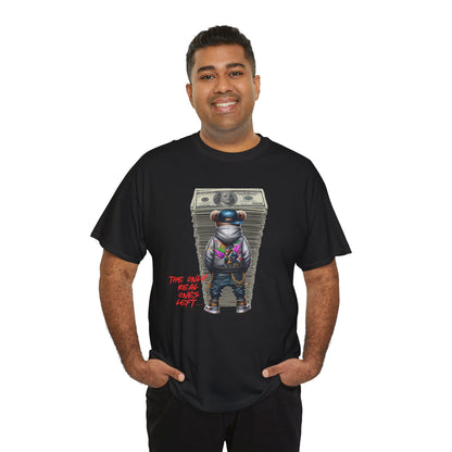 The Only Real Ones Left – Street Bear Stacked Money Graphic Tee