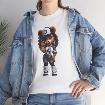 Urban Ms. Teddy Bear Tee Dallas Cowboys | Trendy Streetwear Graphic Shirt