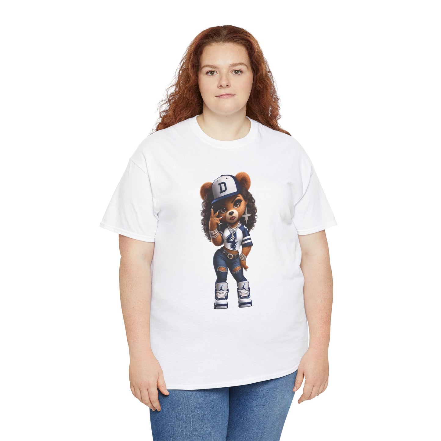 Urban Ms. Teddy Bear Tee Dallas Cowboys | Trendy Streetwear Graphic Shirt