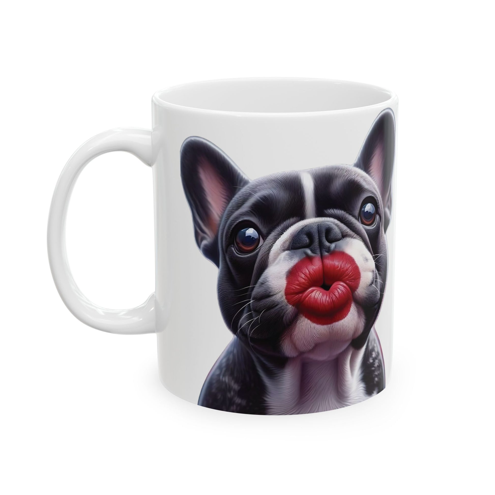 French Bulldog Blowing Kiss Mug (11oz & 15oz)
