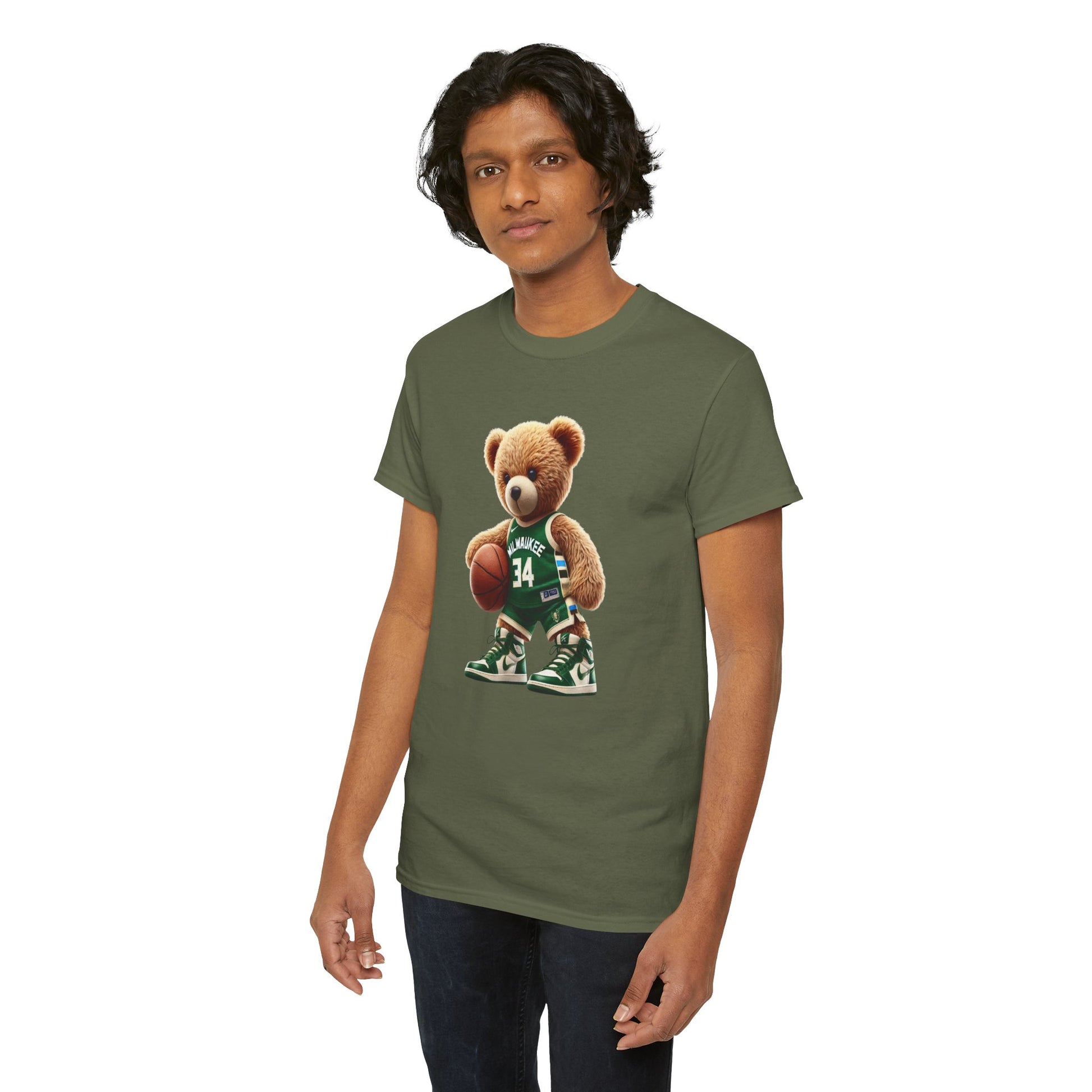 Milwaukee Bucks Teddy Bear Unisex Tee - Express Delivery available