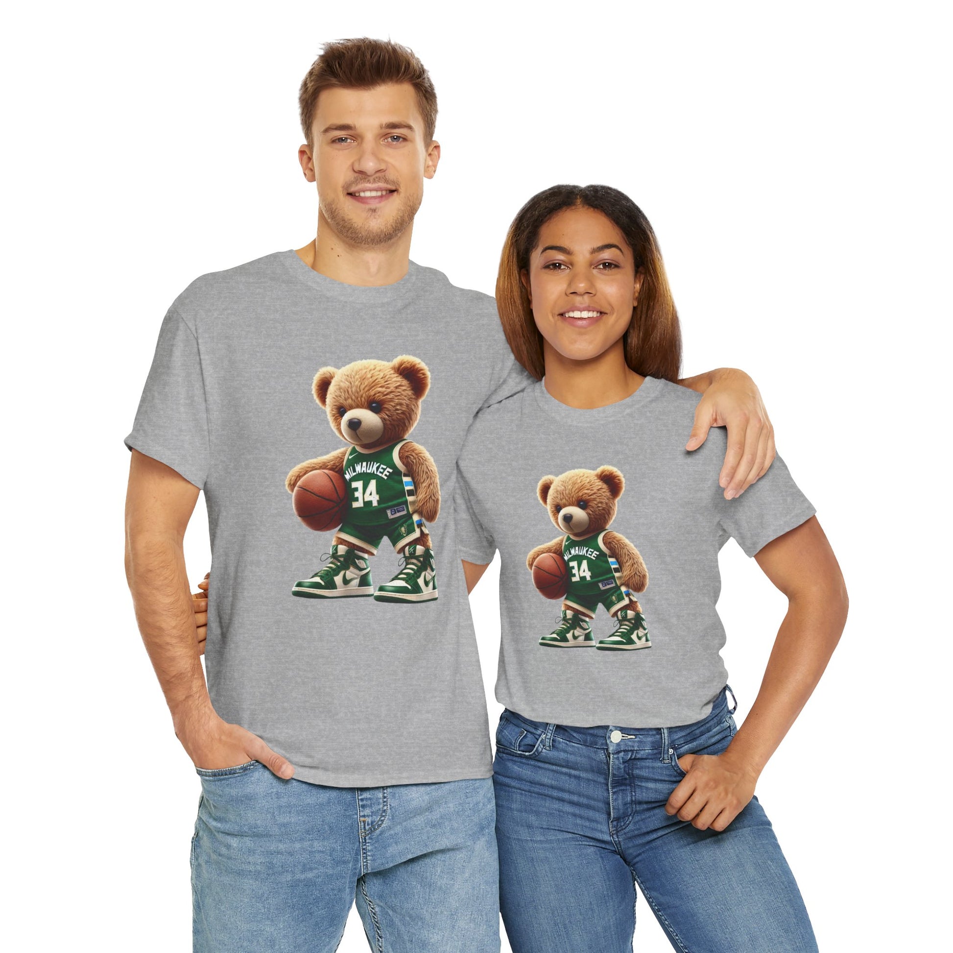 Milwaukee Bucks Teddy Bear Unisex Tee - Express Delivery available