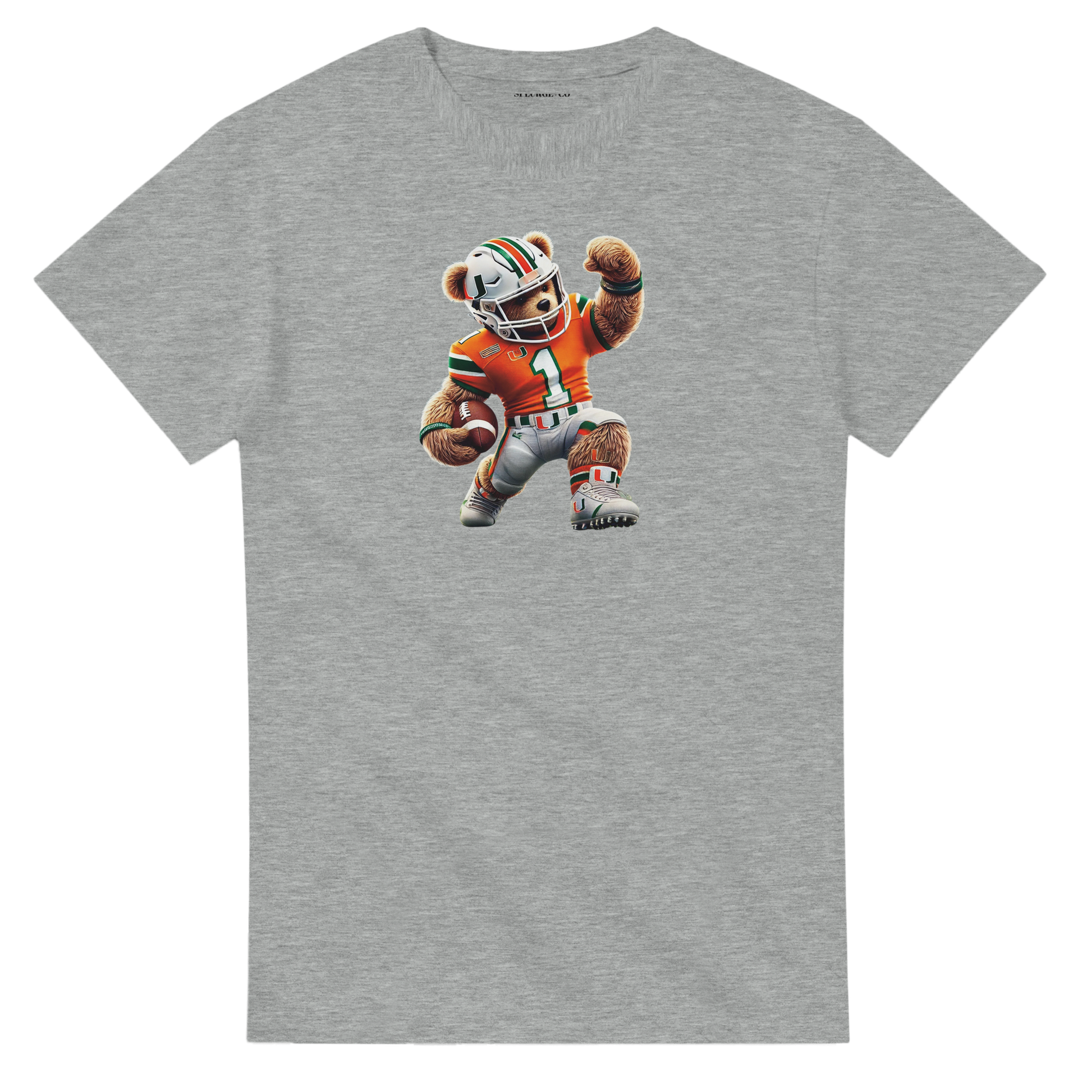 Urban Teddy Tee – Miami Hurricanes Inspired Cotton T-Shirt for Men & Women