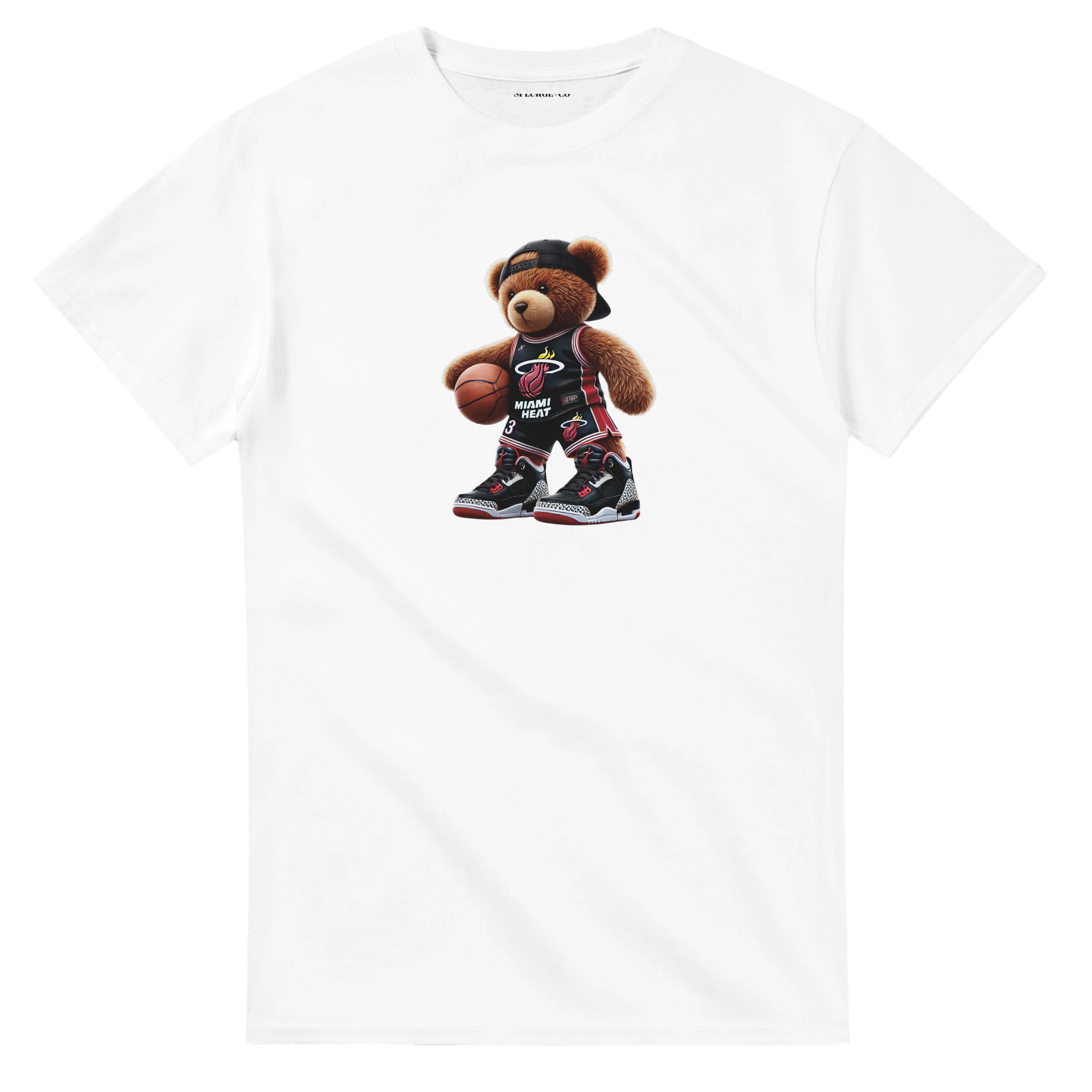 Urban Teddy Tee – Miami Heat Inspired Cotton T-Shirt for Men & Women