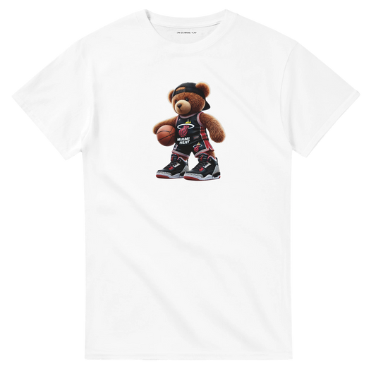 Urban Teddy Tee – Miami Heat Inspired Cotton T-Shirt for Men & Women