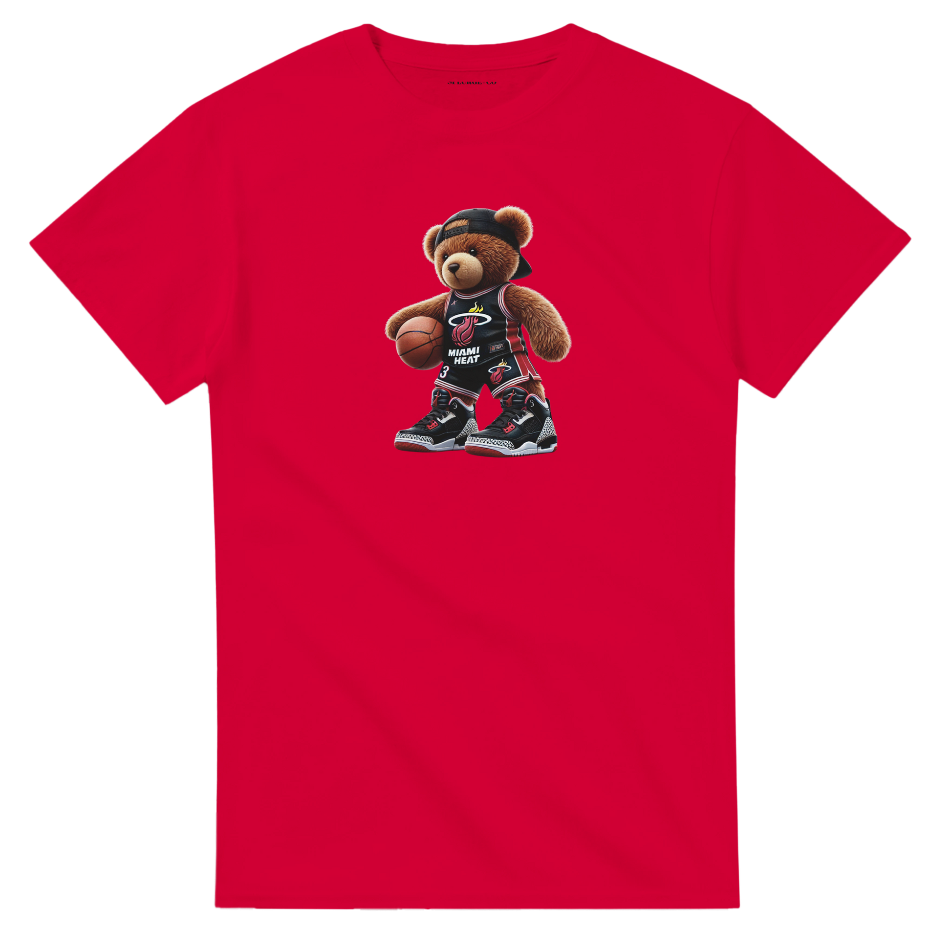 Urban Teddy Tee – Miami Heat Inspired Cotton T-Shirt for Men & Women