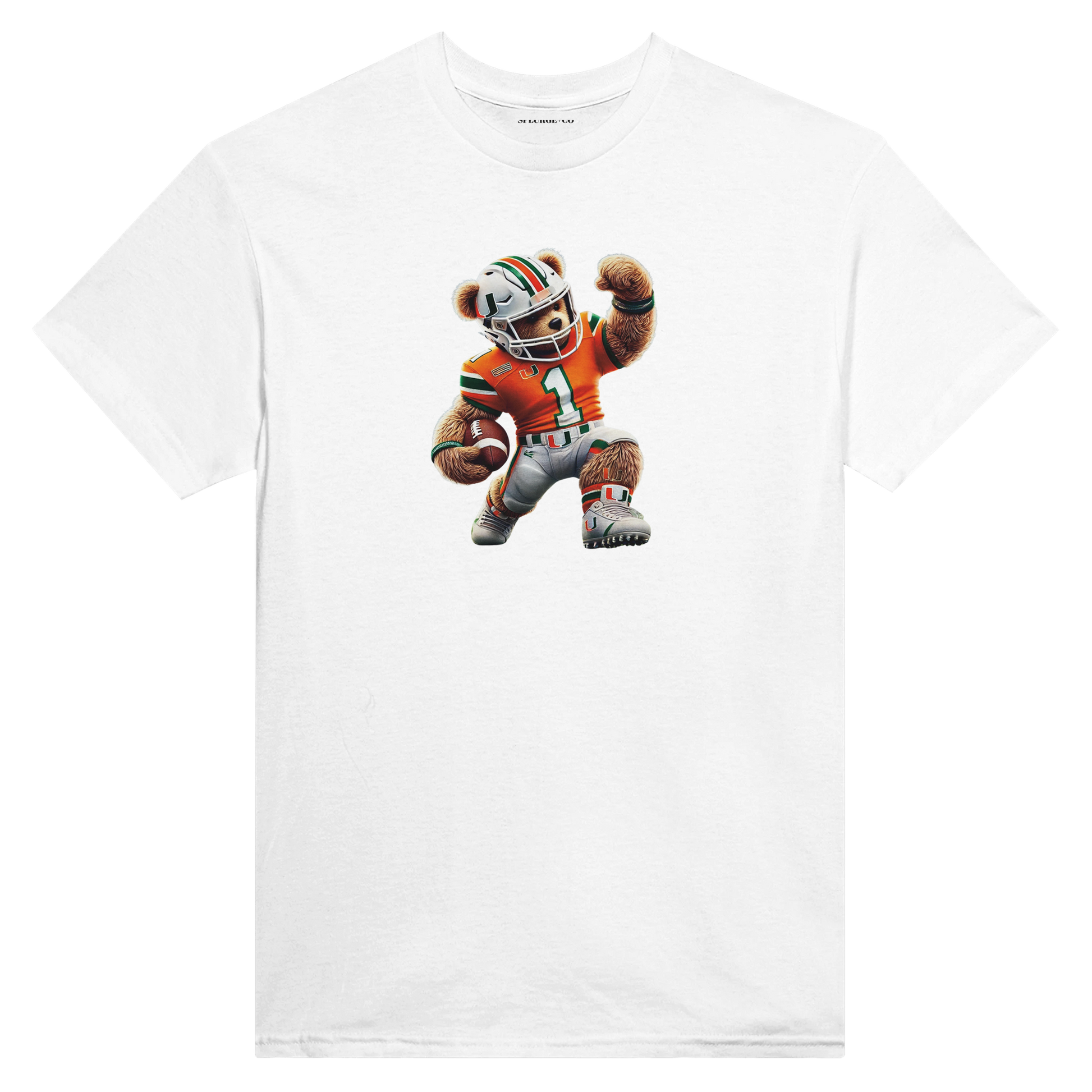 Urban Teddy Tee – Miami Hurricanes Inspired Cotton T-Shirt for Men & Women