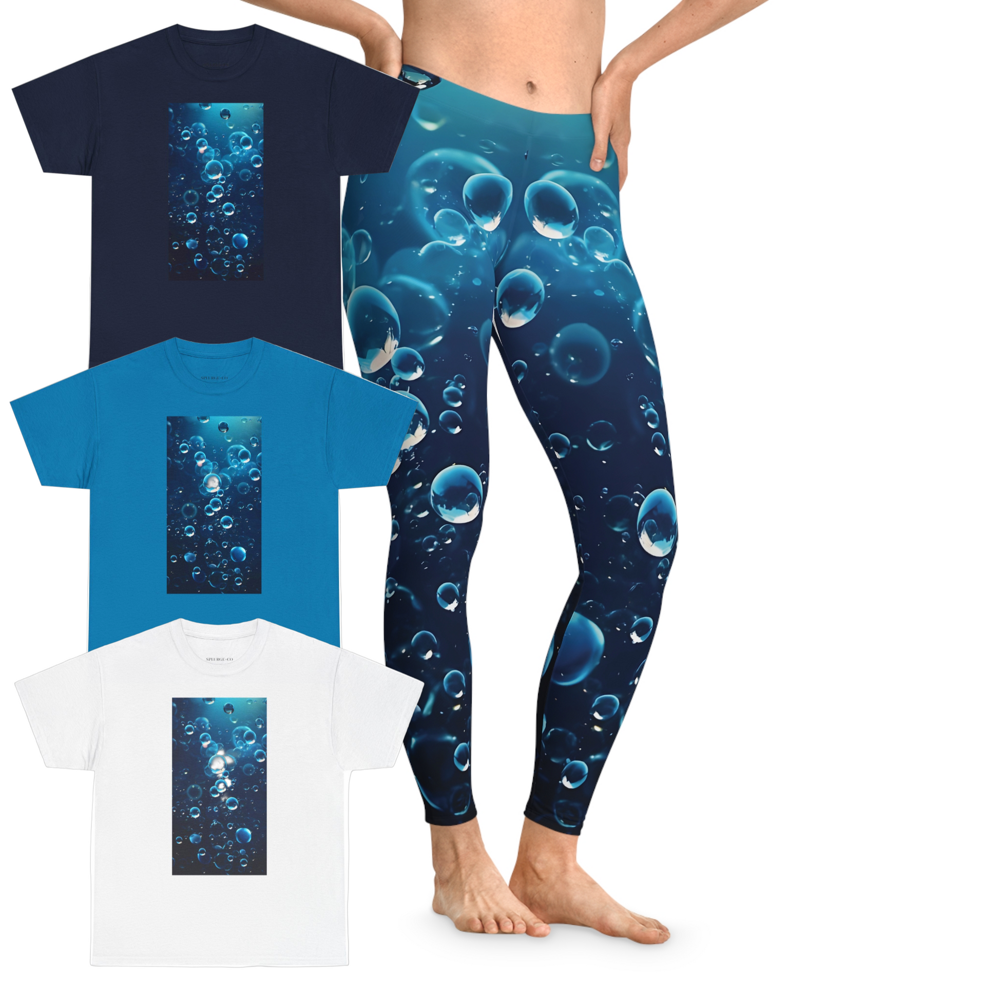 Ocean Bubbles Leggings Set
